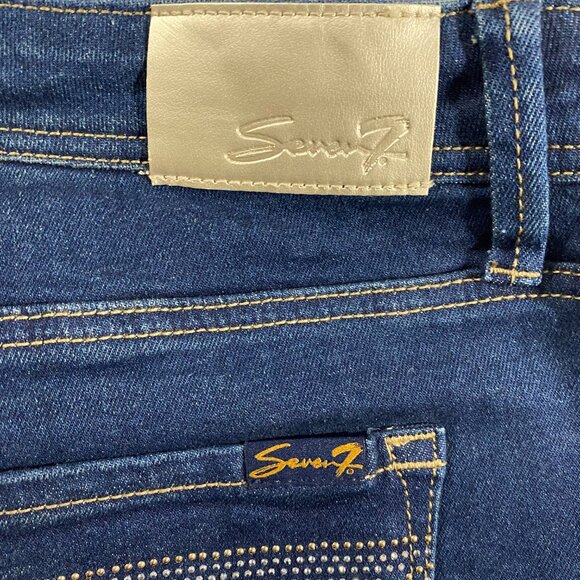 Seven7 Limited Edition Straight Leg Jeans Embellished Pockets SZ 22 - Picture 11 of 16